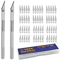 Mlife Juego de cutter con 60 cuchillas de recambio Cuchilla para trabajos artesanales Cúter con cuchillas…
